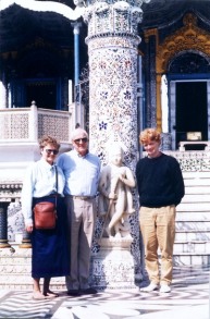 my parents and me in India in the 80s